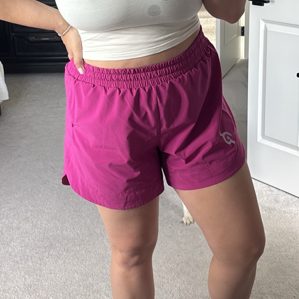 Peloton Hot Pink Athletic Running Shorts